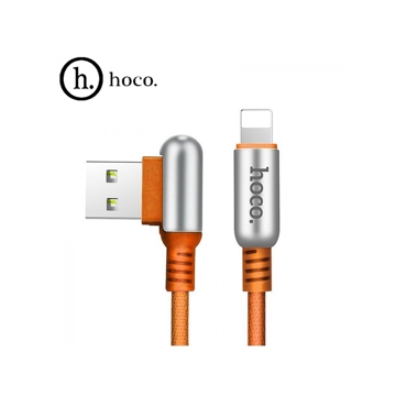 USB  HOCO U17 CAPSULE LIGHTNING CHARGING CABLE（L=1.2M)  COFFEE