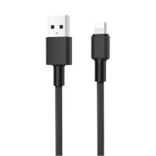 USB  HOCO X29 SUPERIOR STYLE CHARGING DATA CABLE FOR LIGHTNING BLACK