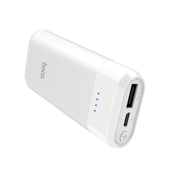 პორტატული დამტენი  HOCO B35A ENTOURAGE MOBILE POWER BANK（5200MAH) WHITE