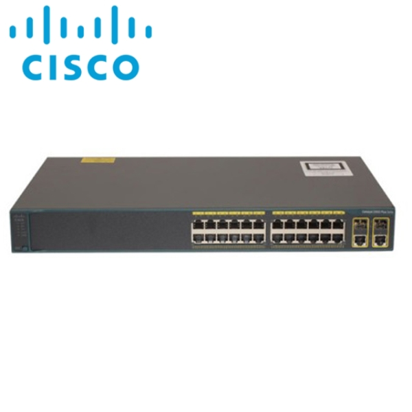 სვიჩი CISCO Catalyst 2960 Plus 24 10/100 PoE + 2 T/SFP LAN Base (WS-C2960+24PC-L)