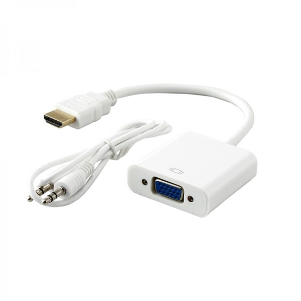 გადამყვანი  ADAPTER SBOX HDMI M. -  VGA F. + AUDIO