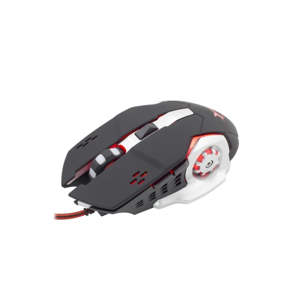 მაუსი  WHITE SHARK GAMING MOUSE  GM-1801 LEONIDAS  BLACK 3200 DPI