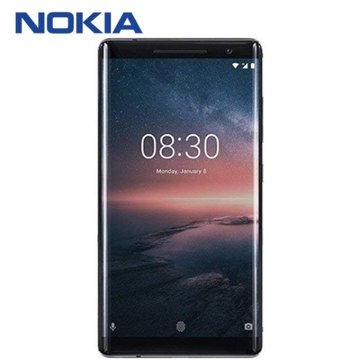 მობილური ტელეფონი Nokia 8 SIROCCO TA-1005 SS EAC UA BLACK - 5.5" - P-OLED - 12+13 MP - 6 GB - 128 GB - Adreno 540 - 4G - 3260 mAh