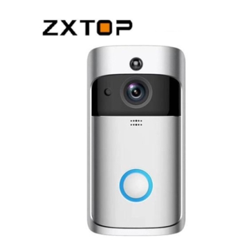 კარის ვიდეო ზარი, Wi-Fi ZXTOP Wifi doorbell Camera Smart WI-FI Video Intercom Door Bell Video Call For Apartments IR Alarm Wireless color lens Security Camera