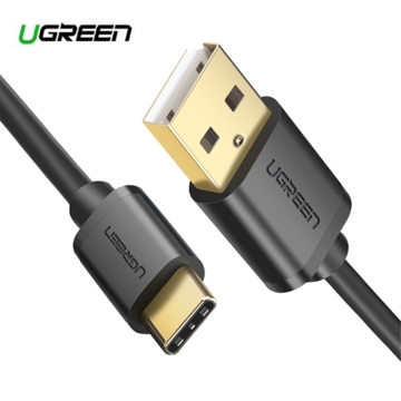 USB კაბელი Ugreen US287 UGREEN USB 2.0 A to Type C Cable Nickel Plating 1m (Black)