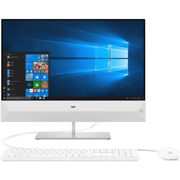 All IN ONE კომპიუტერი HP ALL-IN-ONE   24" FHD  I3- 8100T, 4GB, 1TB, ODD, GRAPHICS 630 , FREEDOS, WHITE