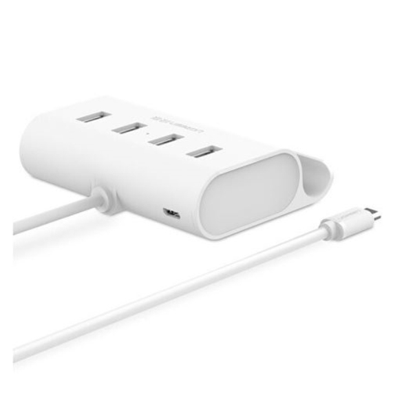 USB ჰაბი UGREEN 30288 USB-C to 4-Ports USB 2.0 Hub 0.5m (White)