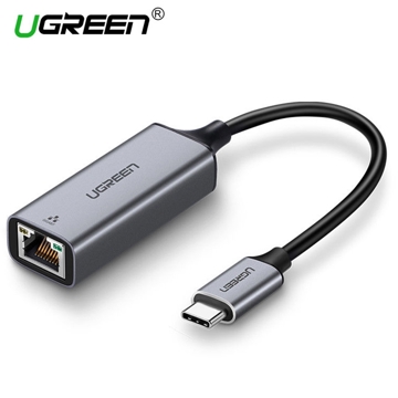 USB ქსელის ადაპტერი UGREEN CM199 (50737) USB Type C to 10/100/1000M Ethernet Adapter (Space Gray)