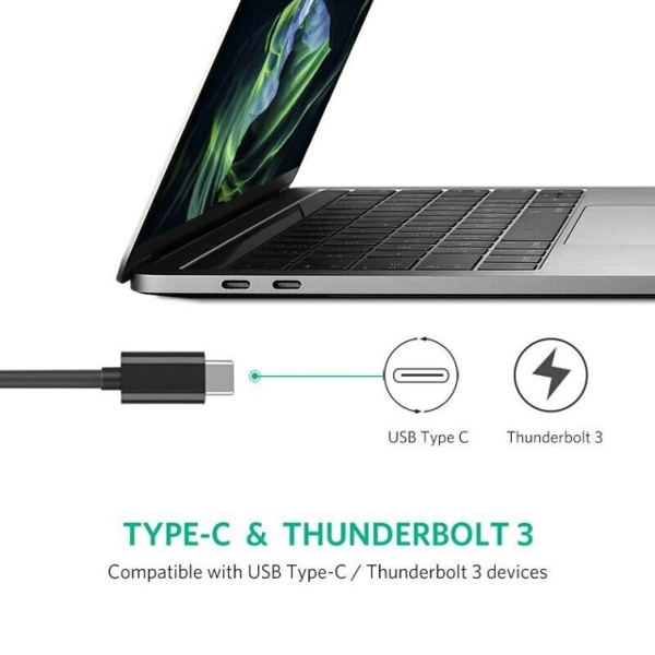 LAN ადაპტერი UGREEN CM199 (50737), USB Type C to 10/100/1000M Ethernet Adapter, Space Gray
