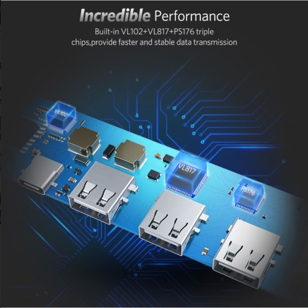 USB-C ჰაბი UGREEN CM136 (50209) USB, Type-C, HDMI, Pd Power Converter