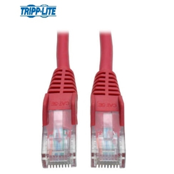 სადენი TRIPP.LITE UTP Cat5e 350MHz Snagless Molded Patch Cable (RJ45 M/M) - Red, 3-ft.