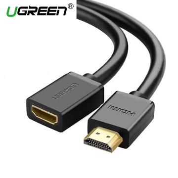 HDMI კაბელი UGREEN HD107 (10140) HDMI Male to Female Cable 0.5m (Black)