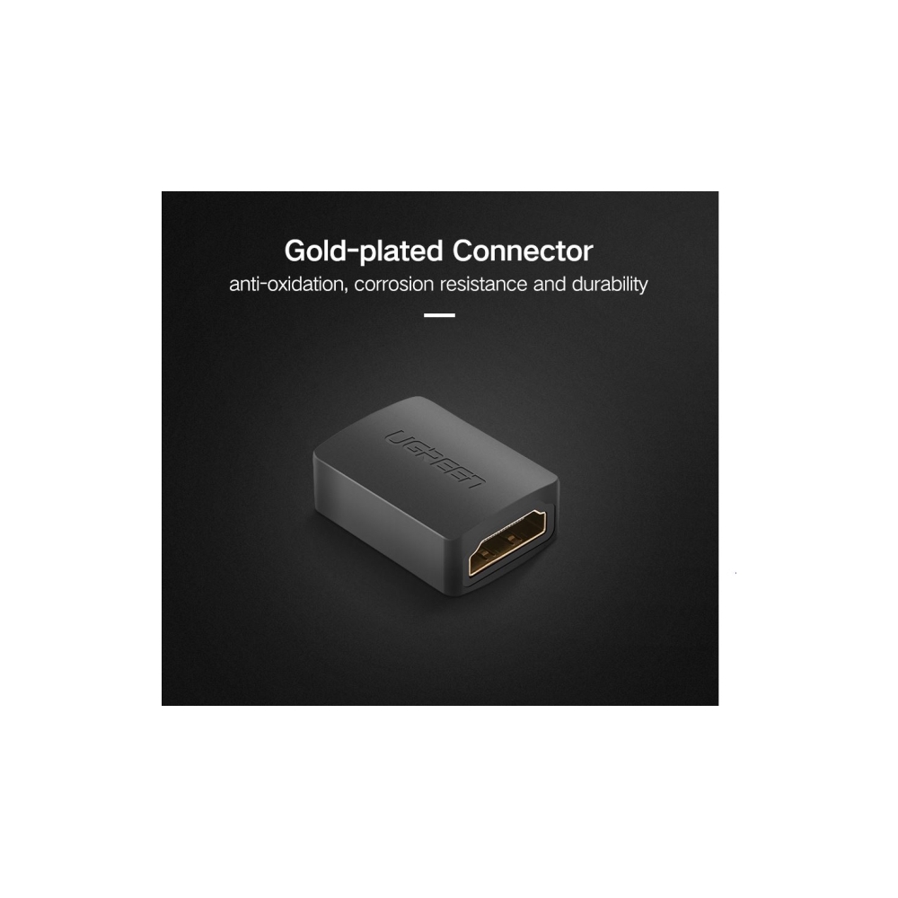 UGREEN 20107 HDMI Female to Female Adapter, Black