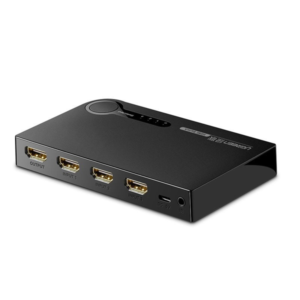 HDMI სვიჩი UGREEN 40234 3 In 1 Out 4K HDMI Switch, Black