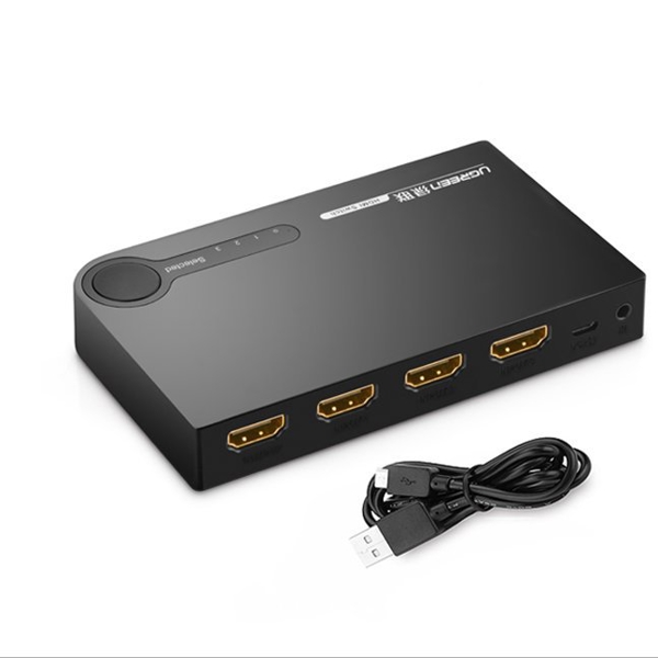 HDMI სვიჩი UGREEN 40234 3 In 1 Out 4K HDMI Switch, Black