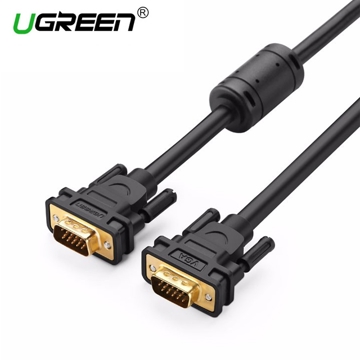 VGA კაბელი UGREEN VG101 (11673) VGA Male to Male Cable 1m (Black)