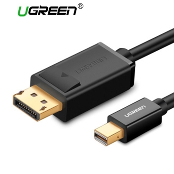 კაბელი UGREEN MD105 (10477), Mini DisplayPort to DisplayPort Cable 1.5m, Black