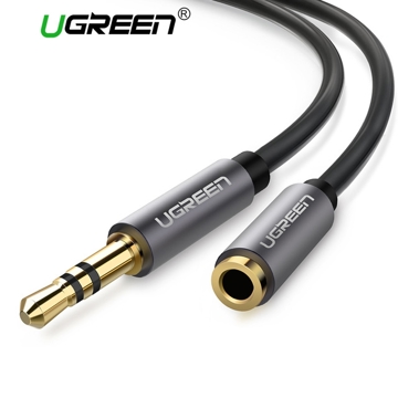 UGREEN AV118 (10538) 3.5mm Male to 3.5mm Female Extension Cable 5m (Black)