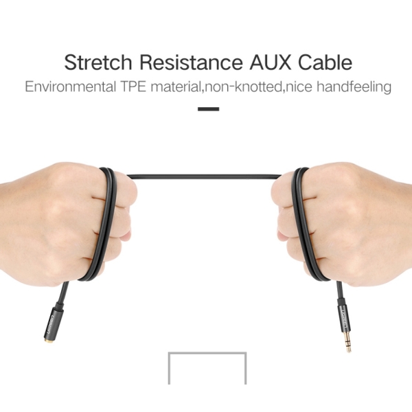 აუდიო კაბელი UGREEN AV118 (10538) 3.5mm Male to 3.5mm Female Extension Cable 5m (Black)