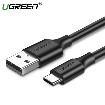 USB UGREEN US287 (60116) USB 2.0 A to Type C Cable Nickel Plating 1m (Black)