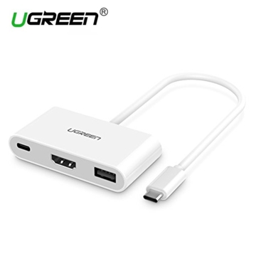 Ugreen US163 (30377) Type C To HDMI Digital AV Multiport Adapter + USB3.0 with PD power supply US163