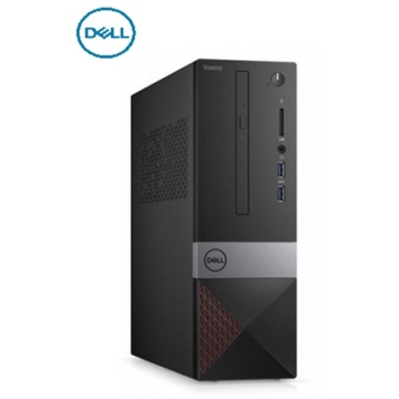 ბრენდ კომპიუტერი Dell Vostro 3470 SFF /Core i3-8100 (3.6 GHz, 4C/4T, 6MB) /1x 4GB 2400MHz ( 2 UDIMM Slots )/1x 128GB SSD /Intel UHD 630/DVD-RW 9.5m/WLAN + BT/Kb/Mouse/ 2x USB 3.1; 4x USB 2.0; 1 RJ-45 GB Lan; HDMI; VGA; WxHxD: 92.6mm x 290mm x293mm; Weight 4.357Kg; T