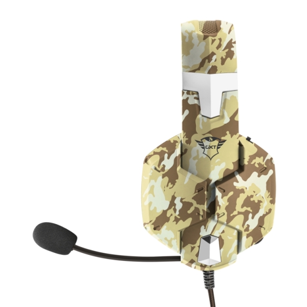 ყურსასმენი TRUST GXT 322D Carus Gaming Headset - desert camo