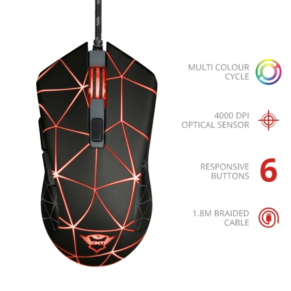 მაუსი TRUST GXT 133 Locx Gaming Mouse