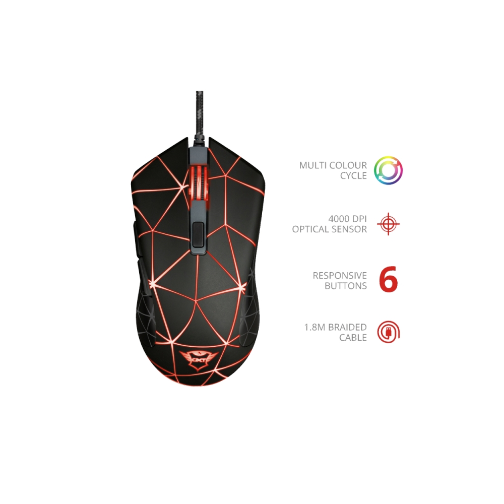 მაუსი TRUST GXT 133 Locx Gaming Mouse