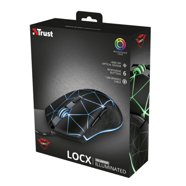 მაუსი TRUST GXT 133 Locx Gaming Mouse