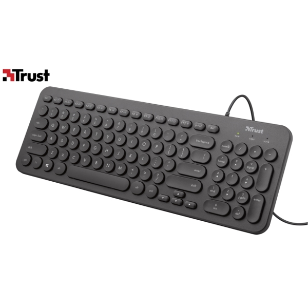 კლავიატურა TRUST Muto Silent Keyboard US