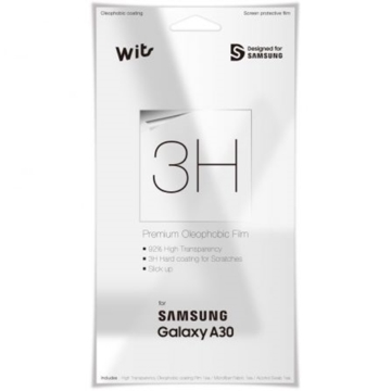 ეკრანის დამცავი  SAMSUNG SCREEN PROTECTOR WITS FOR SAMSUNG  A30  (GP-TFA305WSATW)