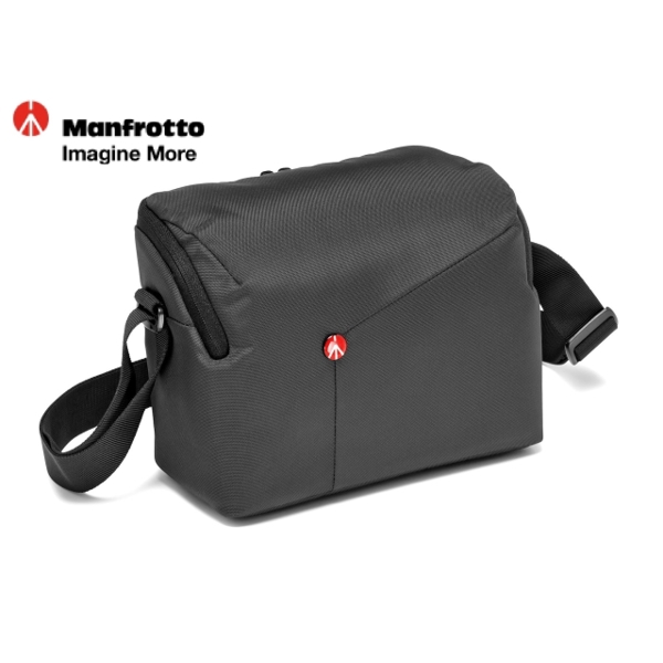 ფოტოაპარატის ჩანთა ნაცრისფერი NX Series, Grey Shoulder Bag for DSLR camera with additional lens