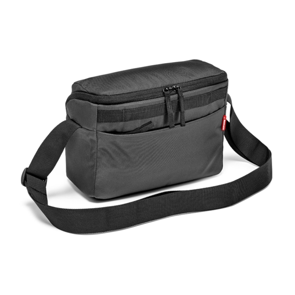 ფოტოაპარატის ჩანთა ნაცრისფერი NX Series, Grey Shoulder Bag for DSLR camera with additional lens