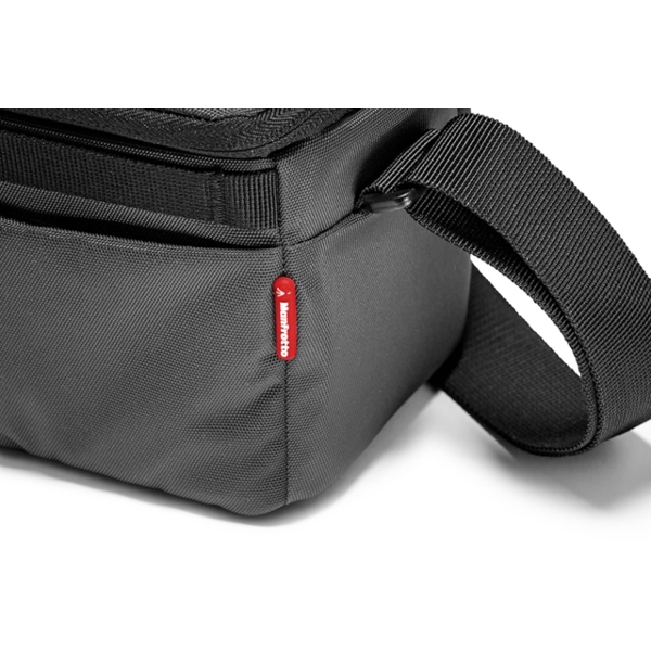 ფოტოაპარატის ჩანთა ნაცრისფერი NX Series, Grey Shoulder Bag for DSLR camera with additional lens