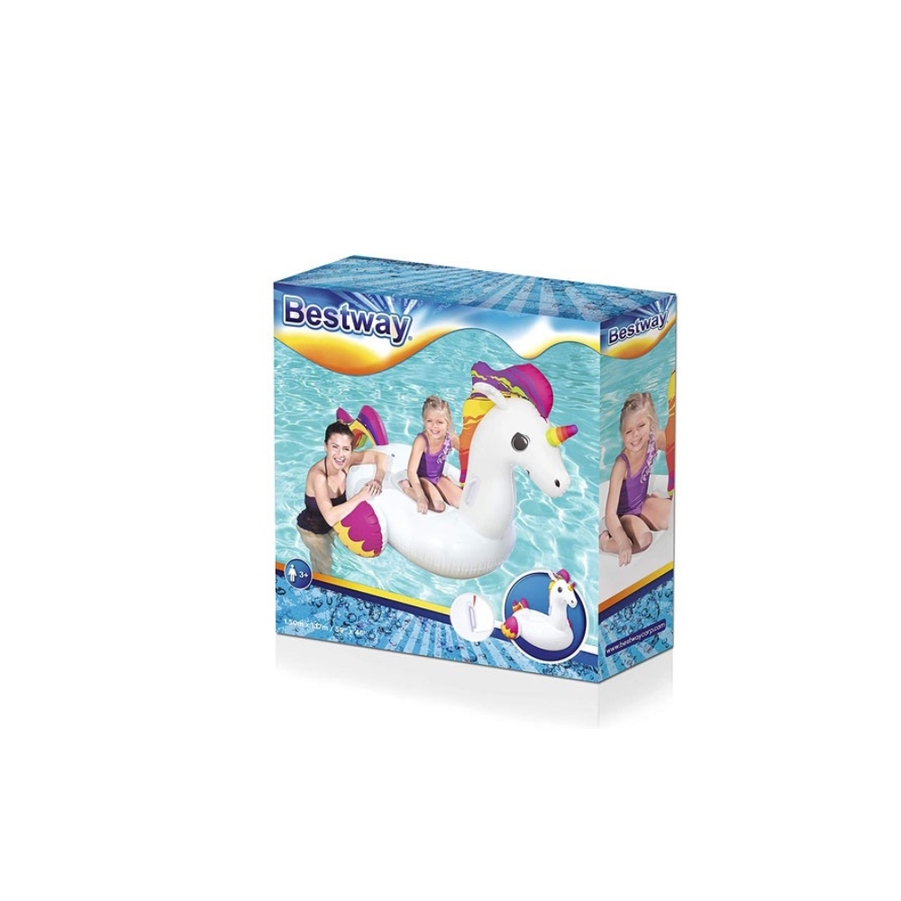 გასაბერი რგოლი Bestway 41114 დიამეტრი 59სმ  Fantasy Unicorn Rider