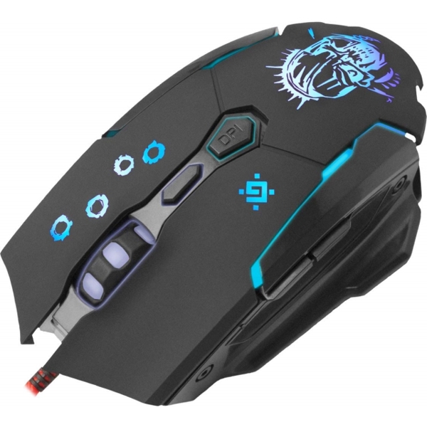 მაუსი Defender 52170 Killer GM-170L Wired Gaming Mouse Black, 7 buttons, 3200dpi