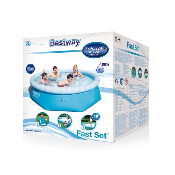 გასაბერი აუზი Bestway 57265 დიამეტრი 244სმ სიღრმე 66სმ Pool