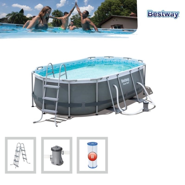 კარკასული აუზი BestWay 56448, 10949L, Swimming Pool