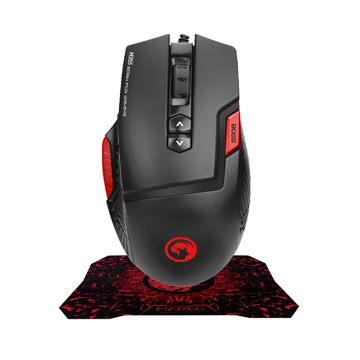 მაუსი და პადი MARVO M355+G1 WIRED GAMING MOUSE AND  MOUSE PAD  COMBO