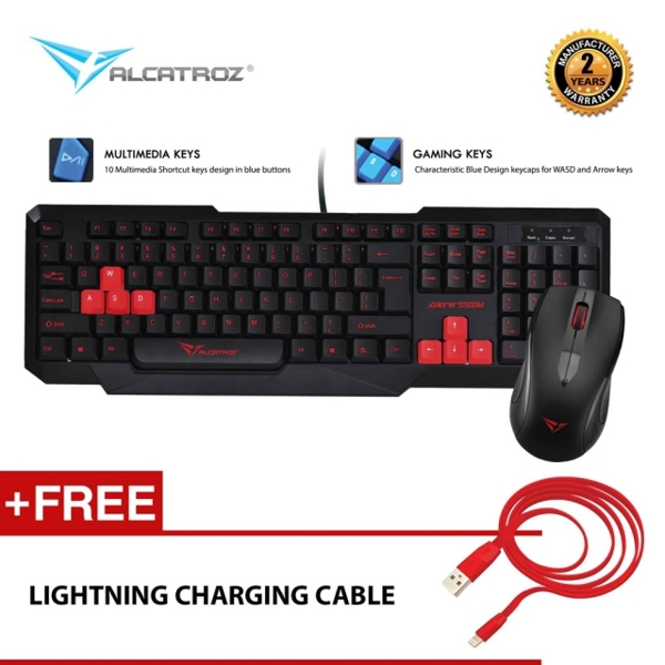 კლავიატურა  MARVO XTRIKE GM-501 KIT WIRED GAMING KEYBOARD AND  MOUSE COMBO BK