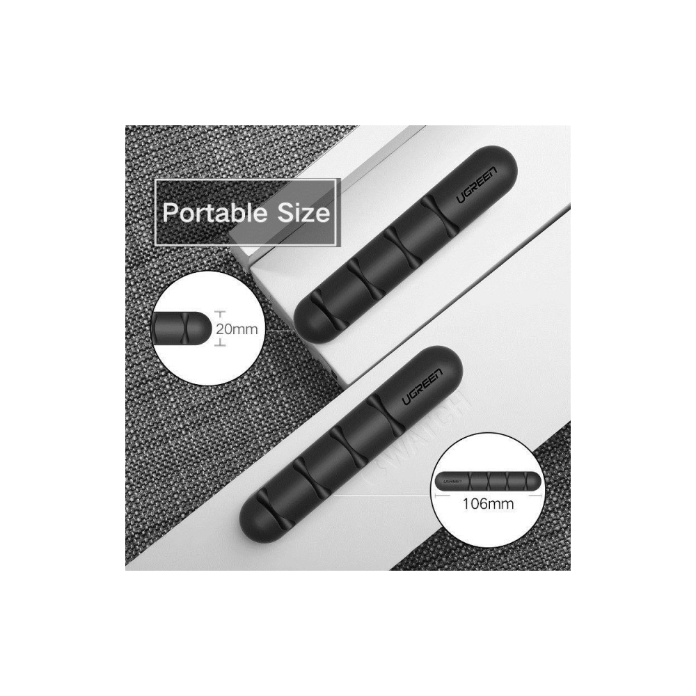 კაბელ მენეჯერი UGREEN LP114 (30762), Cable Organizer, 2Pcs, Black