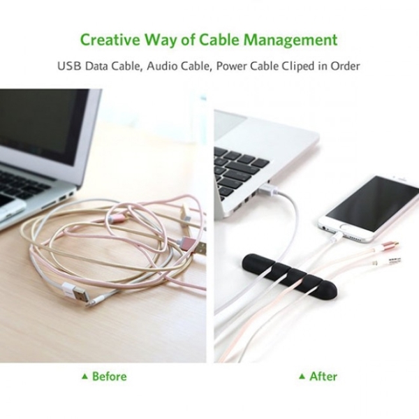 კაბელ მენეჯერი UGREEN LP114 (30762), Cable Organizer, 2Pcs, Black