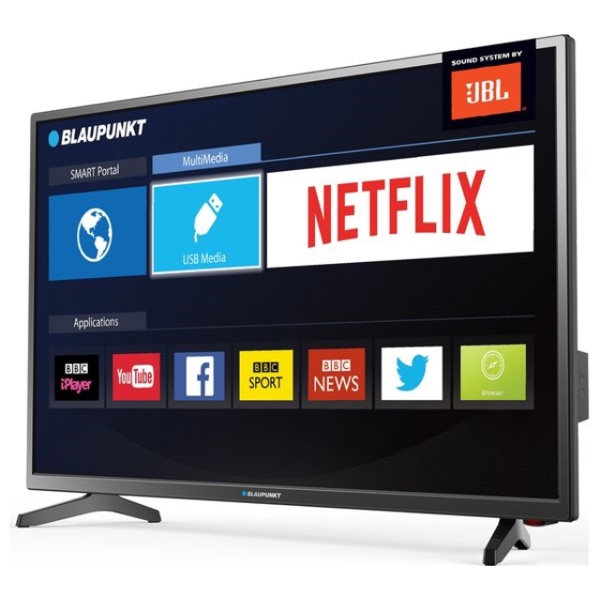  LED BLAUPUNKT 40"(102CM) 40FB865  BLACK D-LED 16:9 FHD 1920X1080 1500:1  330CDM2 8MS  DVB-TT2CS2 CI+  2XHDMI 1XUSB