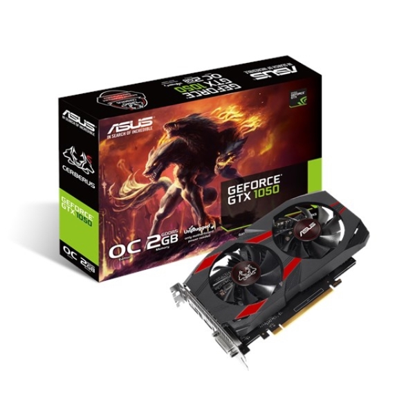   PCI EXPRESS 2GB ASUS  CERBERUS-GTX1050-O2G