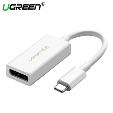 ადაპტერი UGREEN MM130 (40372) USB-C to DisplayPort Adapter (White)