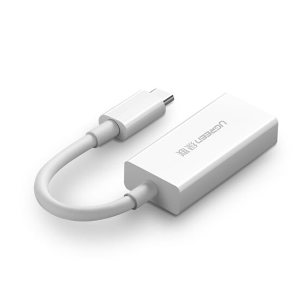 ადაპტერი UGREEN MM130 (40372) USB-C to DisplayPort Adapter (White)