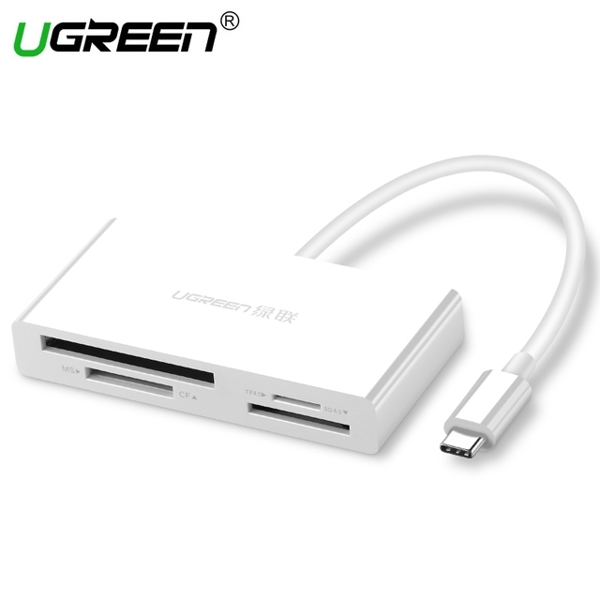 ბარათის წამკითხველი UGREEN CM102 (40745) 4-In-1USB-C Card Reader TF/SD 4.0