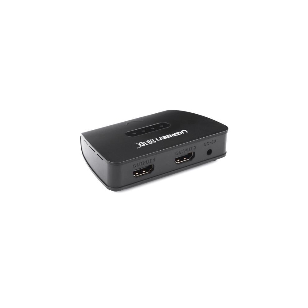 სპლიტერი UGREEN 40207 1x2 HDMI Amplifier Splitter 1m (Black)