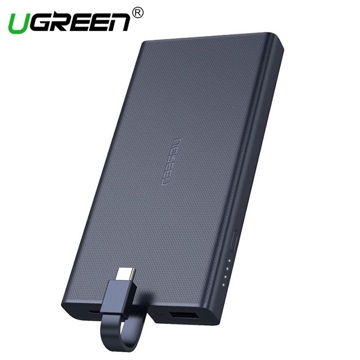 პორტატული დამტენი UGREEN PB108 (40972) 10000mAh Power Bank with Type C Cable (Blue)